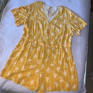 Yellow Floral Romper